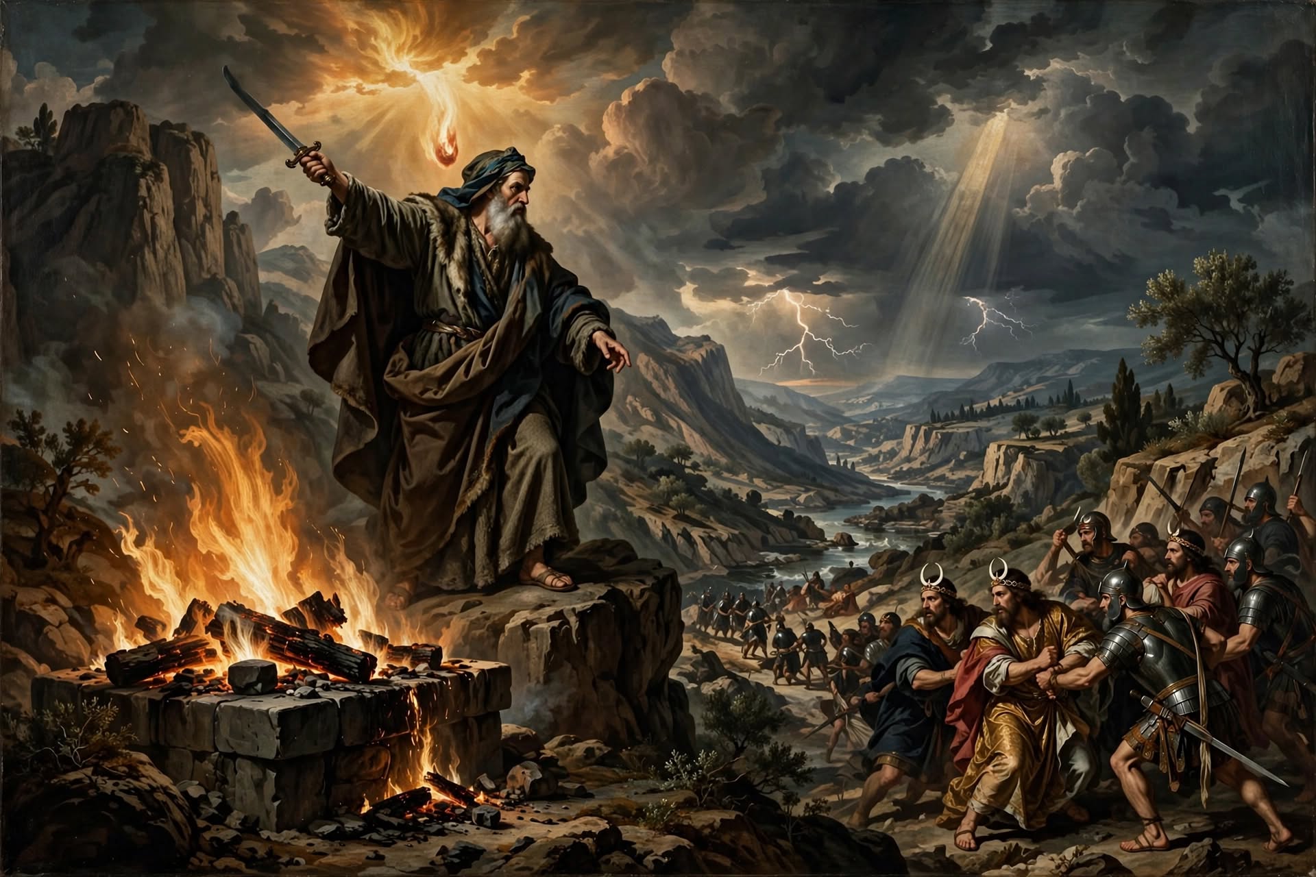 Santo Elias e o combate aos profetas de Baal